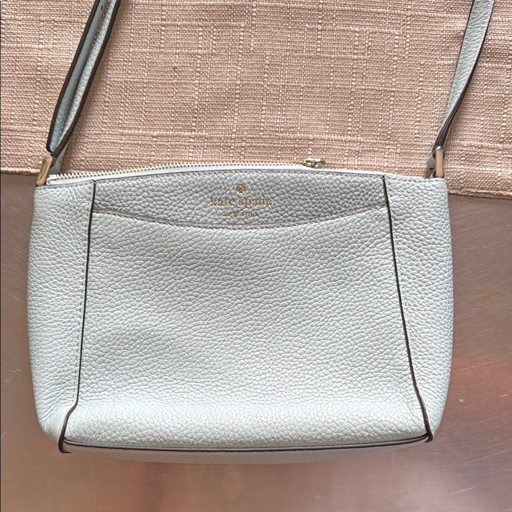 LIKE NEW! Kate Spade Light Blue  Crossbody Bag with Minimalist Design